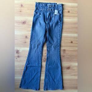 We The Free Dark Blue Flare Jeans